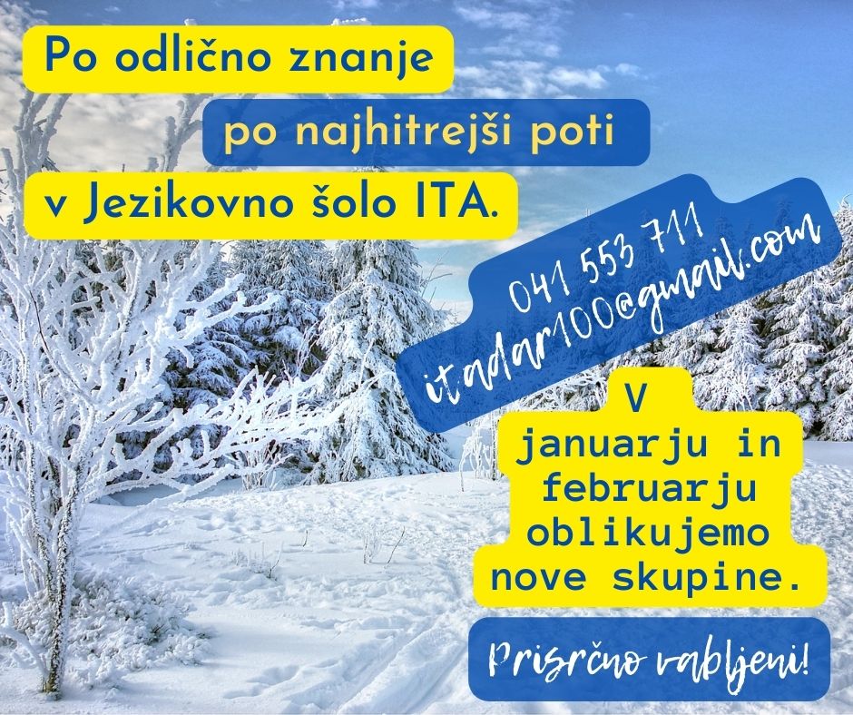 Jezikovna Šola ITA Kamnik – Aktualno