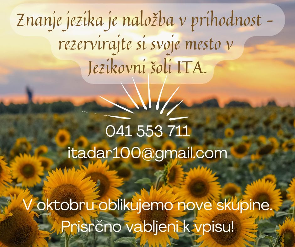Jezikovna Šola ITA Kamnik – Aktualno